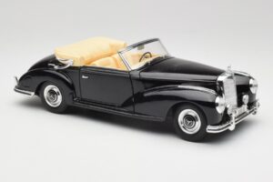 Mercedes 300 S W188 Cabriolet Negru Tchibo 1:18 36782 Metal - imaginea 6 din 8