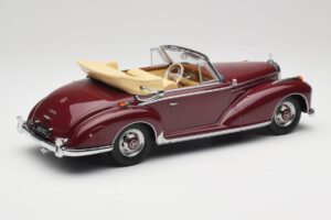 Mercedes 300 SC W188 Cabriolet Roșu Închis KK-Scale 1:18 KKDC180942 Metal - imaginea 2 din 6