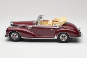 Mercedes 300 SC W188 Cabriolet Roșu Închis KK-Scale 1:18 KKDC180942 Metal - imaginea 3 din 6