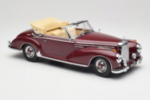 Mercedes 300 SC W188 Cabriolet Roșu Închis KK-Scale 1:18 KKDC180942 Metal - imaginea 4 din 6