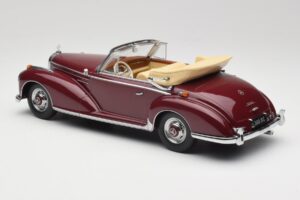 Mercedes 300 SC W188 Cabriolet Roșu Închis KK-Scale 1:18 KKDC180942 Metal - imaginea 5 din 6