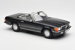 Mercedes 300 SL R107 Negru Pearl Ediție Dealer Norev 1:18 B66040678 Metal - imaginea 8 din 10