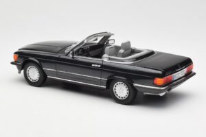 Mercedes 300 SL R107 Negru Pearl Ediție Dealer Norev 1:18 B66040678 Metal - imaginea 9 din 10