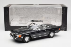 Mercedes 300 SL R107 Negru Pearl Ediție Dealer Norev 1:18 B66040678 Metal - imaginea 10 din 10