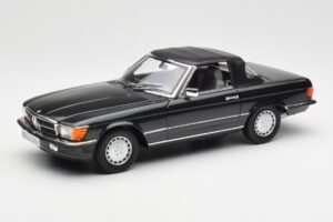 Mercedes 300 SL R107 Negru Pearl Ediție Dealer Norev 1:18 B66040678 Metal - imaginea 3 din 10