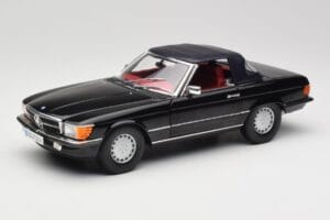 Mercedes 300 SL R107 Negru Norev 1:18 183511 Metal