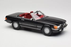 Mercedes 300 SL R107 Negru Norev 1:18 183511 Metal - imaginea 6 din 8