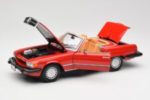 Mercedes 300 SL R107 Roșu Norev 1:18 B66040623 Metal - imaginea 2 din 8