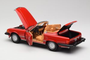 Mercedes 300 SL R107 Roșu Norev 1:18 B66040623 Metal - imaginea 5 din 8