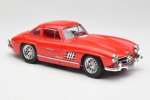 Mercedes 300 SL Roșu Bburago 1:18 3015 Metal - imaginea 6 din 8