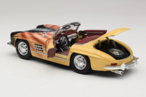 Mercedes 300 SL Roadster Rosemarie Muster Ediție Limitată 18/27 Bburago 1:18 3023-M1 Metal - imaginea 5 din 8
