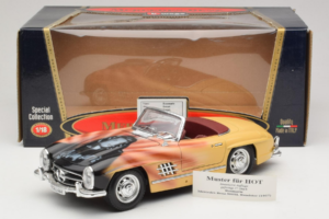 Mercedes 300 SL Roadster Rosemarie Muster Ediție Limitată 18/27 Bburago 1:18 3023-M1 Metal - imaginea 8 din 8