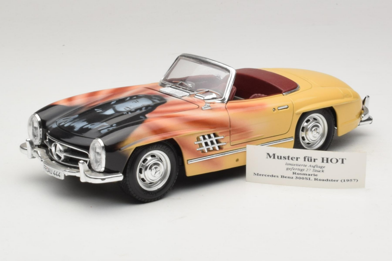 Mercedes 300 SL Roadster Rosemarie Muster Ediție Limitată 18/27 Bburago 1:18 3023-M1 Metal