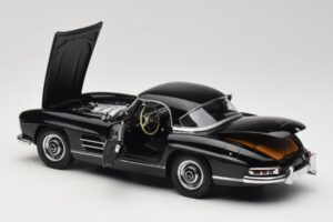 Mercedes 300 SL W198 Roadster With Hardtop Negru Minichamps 1:18 180039040 Metal - imaginea 5 din 8