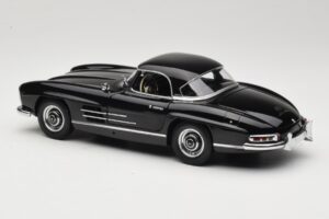 Mercedes 300 SL W198 Roadster With Hardtop Negru Minichamps 1:18 180039040 Metal - imaginea 7 din 8