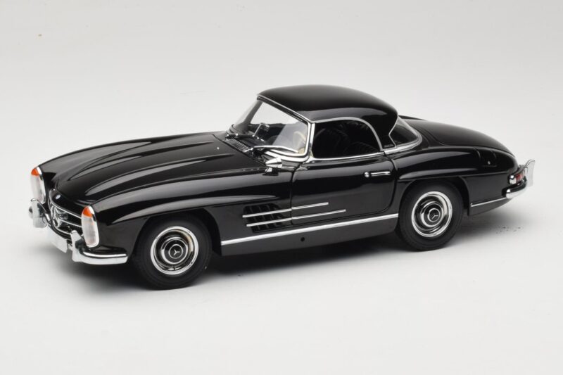 Mercedes 300 SL W198 Roadster With Hardtop Negru Minichamps 1:18 180039040 Metal
