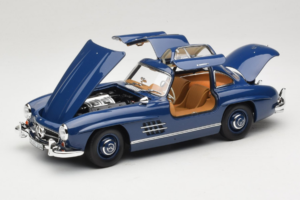 Mercedes 300 SL W198 Albastru Norev 1:18 183852 Metal - imaginea 2 din 8
