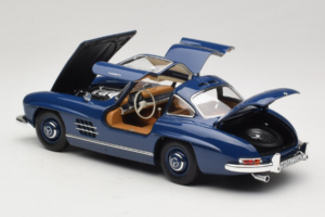 Mercedes 300 SL W198 Albastru Norev 1:18 183852 Metal - imaginea 5 din 8