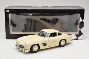 Mercedes 300 SL W198 Crem Minichamps 1:18 110037212 Metal - imaginea 8 din 8