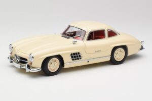 Mercedes 300 SL W198 Crem Cu Interior Roșu Minichamps 1:18 180039002 Metal