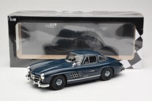 Mercedes 300 SL W198 Gullwing Albastru Închis Minichamps 1:18 110037216 Metal - imaginea 8 din 8