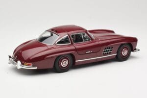 Mercedes 300 SL W198 Gullwing Roșu Închis Minichamps 1:18 110037218 Metal - imaginea 3 din 8