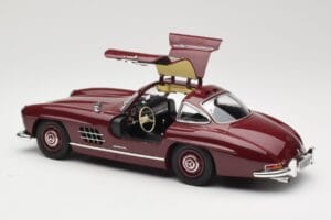 Mercedes 300 SL W198 Gullwing Roșu Închis Minichamps 1:18 110037218 Metal - imaginea 5 din 8