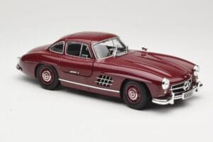 Mercedes 300 SL W198 Gullwing Roșu Închis Minichamps 1:18 110037218 Metal - imaginea 6 din 8