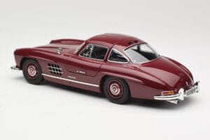 Mercedes 300 SL W198 Gullwing Roșu Închis Minichamps 1:18 110037218 Metal - imaginea 7 din 8