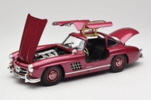 Mercedes 300 SL W198 Roșu Aprins Minichamps 1:18 180039008 Metal - imaginea 2 din 8