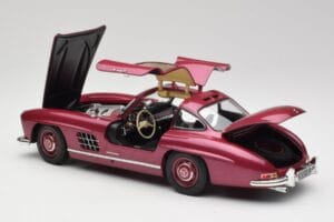 Mercedes 300 SL W198 Roșu Aprins Minichamps 1:18 180039008 Metal - imaginea 5 din 8