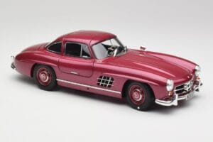 Mercedes 300 SL W198 Roșu Aprins Minichamps 1:18 180039008 Metal - imaginea 6 din 8