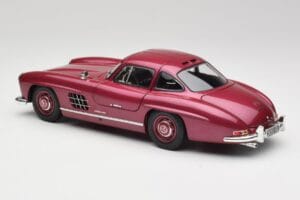 Mercedes 300 SL W198 Roșu Aprins Minichamps 1:18 180039008 Metal - imaginea 7 din 8