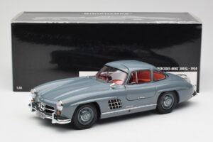Mercedes 300 SL W198 Graphite Gri Minichamps 1:18 180039005 Metal - imaginea 8 din 8