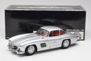 Mercedes 300 SL W198 Gullwing Argintiu Minichamps 1:18 180039000 Metal - imaginea 8 din 8