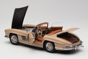 Mercedes 300 SL W198 Roadster Maro Deschis Minichamps 1:18 180039032 Metal - imaginea 5 din 8