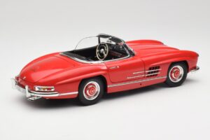 Mercedes 300 SL W198 Roadster Rosu Cu Hardtop Minichamps 1:18 180039041 Metal - imaginea 3 din 8