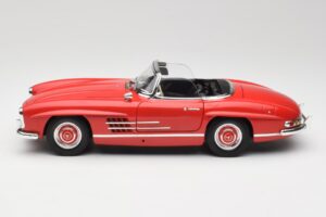 Mercedes 300 SL W198 Roadster Rosu Cu Hardtop Minichamps 1:18 180039041 Metal - imaginea 4 din 8