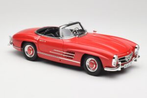 Mercedes 300 SL W198 Roadster Rosu Cu Hardtop Minichamps 1:18 180039041 Metal - imaginea 6 din 8