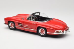 Mercedes 300 SL W198 Roadster Rosu Cu Hardtop Minichamps 1:18 180039041 Metal - imaginea 7 din 8
