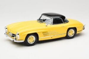 Mercedes 300 SL W198 Roadster Hardtop Signal Yellow Minichamps 1:18 180039044 Metal - imaginea 3 din 9