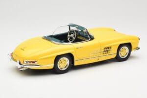 Mercedes 300 SL W198 Roadster Hardtop Signal Yellow Minichamps 1:18 180039044 Metal - imaginea 4 din 9