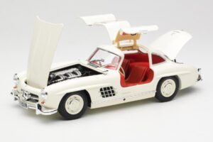 Mercedes 300 SL W198 Alb Minichamps 1:18 180039006 Metal - imaginea 2 din 8