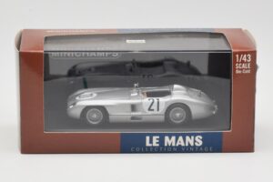 Mercedes 300 SLR #21 K. Kling / A. Simon 24 Hours of Le Mans 1955 Minichamps 1:43 432553021 Metal - imaginea 4 din 4