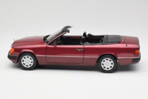Mercedes 300CE-24 A124 Cabriolet Almandine Roșu Metalic Norev 1:18 B66040616 Metal - imaginea 4 din 8