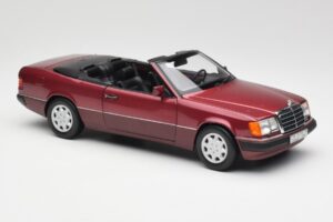 Mercedes 300CE-24 A124 Cabriolet Almandine Roșu Metalic Norev 1:18 B66040616 Metal - imaginea 6 din 8