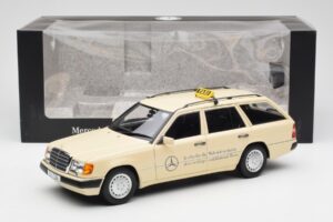 Mercedes 300D S124 T-Model Fildeș Deschis Taxi Ediție Dealer Norev 1:18 B66040702 Metal