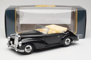 Mercedes 300SC W188 Obsidian Negru Maisto 1:18 806B Metal - imaginea 8 din 8