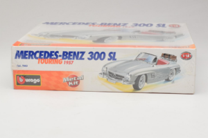 Mercedes 300SL Roadster Argintiu Bburago 1:18 7043 Metal - imaginea 2 din 4