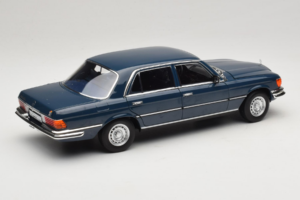 Mercedes 350 SEL W116 Hansa Blue Norev 1:18 183976 Metal - imaginea 3 din 8